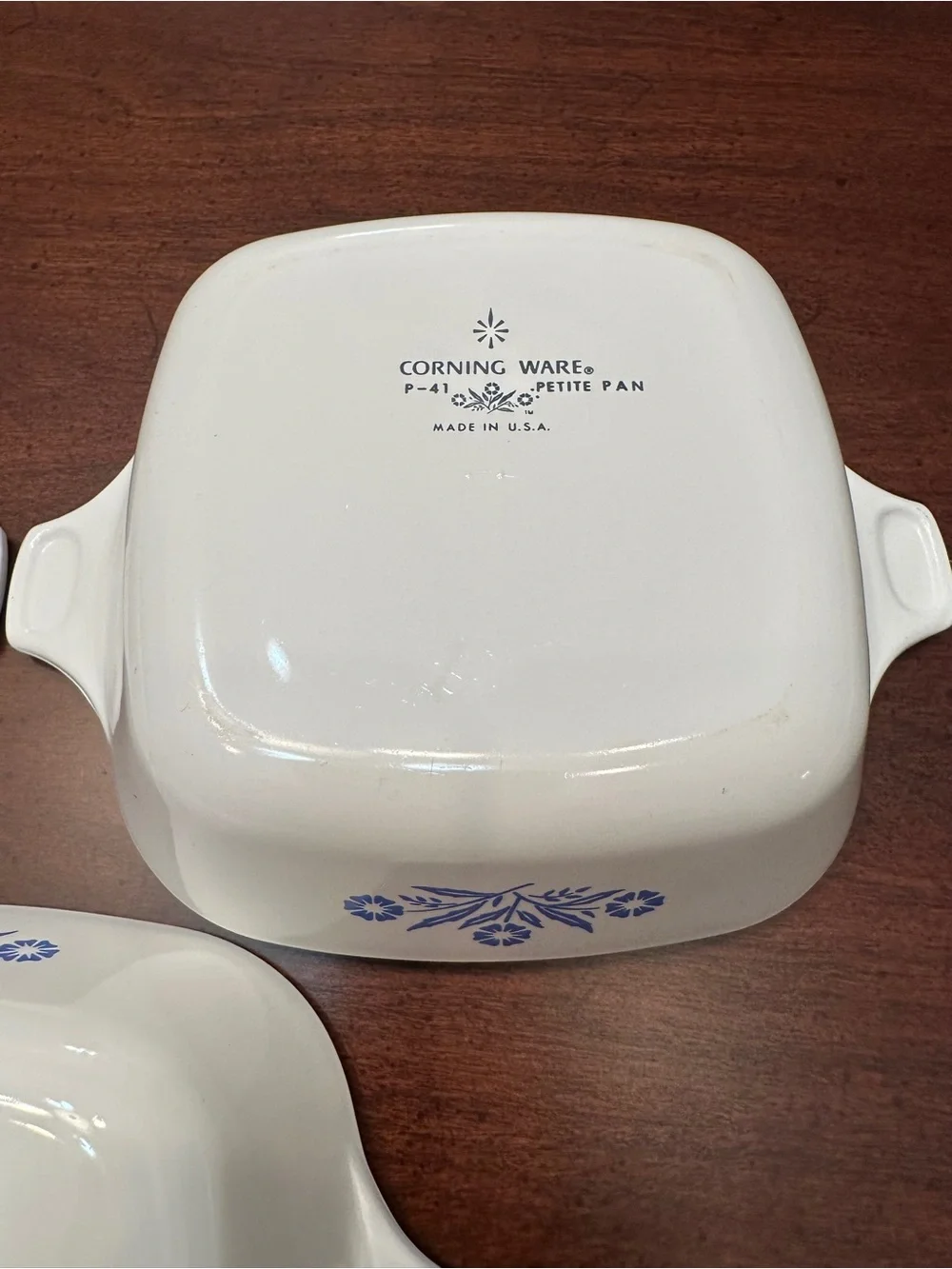 Set of 3 Corningware Blue Cornflower P-41 Petite Pans